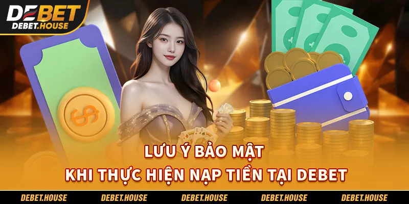 Lưu ý bảo mật khi thực hiện nạp tiền tại DEBET